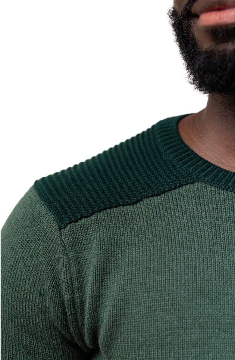 Hope & Henry Men's Organic Shoulder Detail Crew Neck Sweater, Alternate, color, 