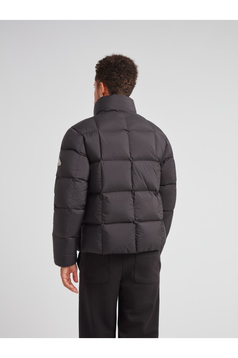 Cloud Long Sleeve Puffer Racer Jacket, Alternate, color, BLACK