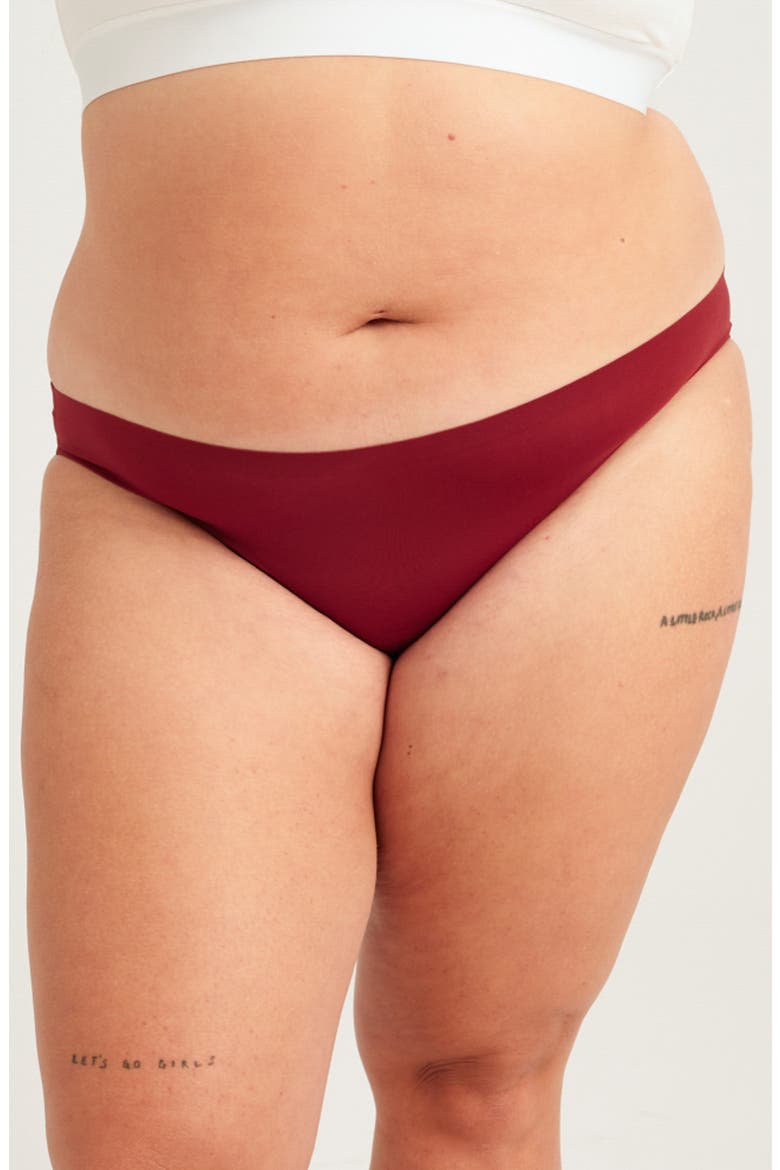 Period & Leakproof Super Absorbency Seamless Bikini, Main, color, CRIMSON ROSE