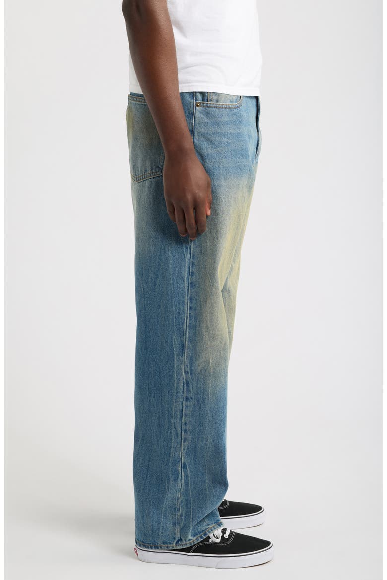 Nelson Faded Straight Leg Jeans, Alternate, color, GARAGE WASH INDIGO