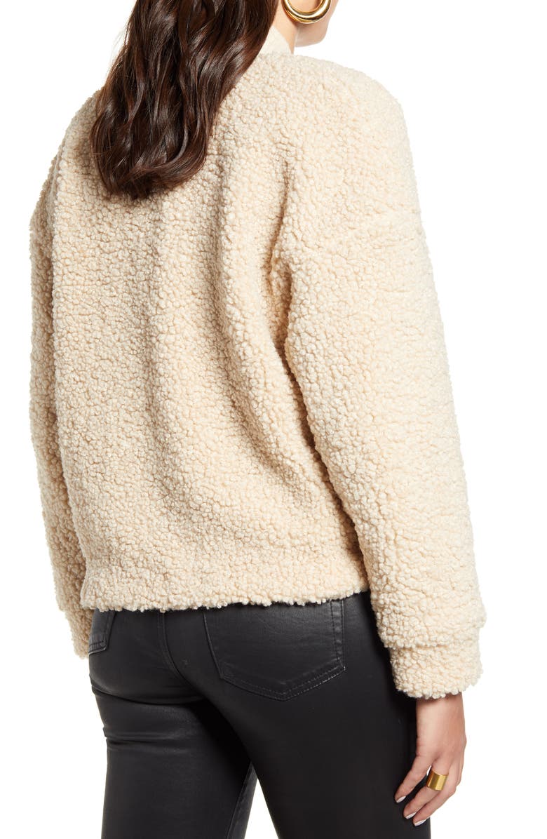 VERO MODA Annika Short Teddy Jacket, Alternate, color, 