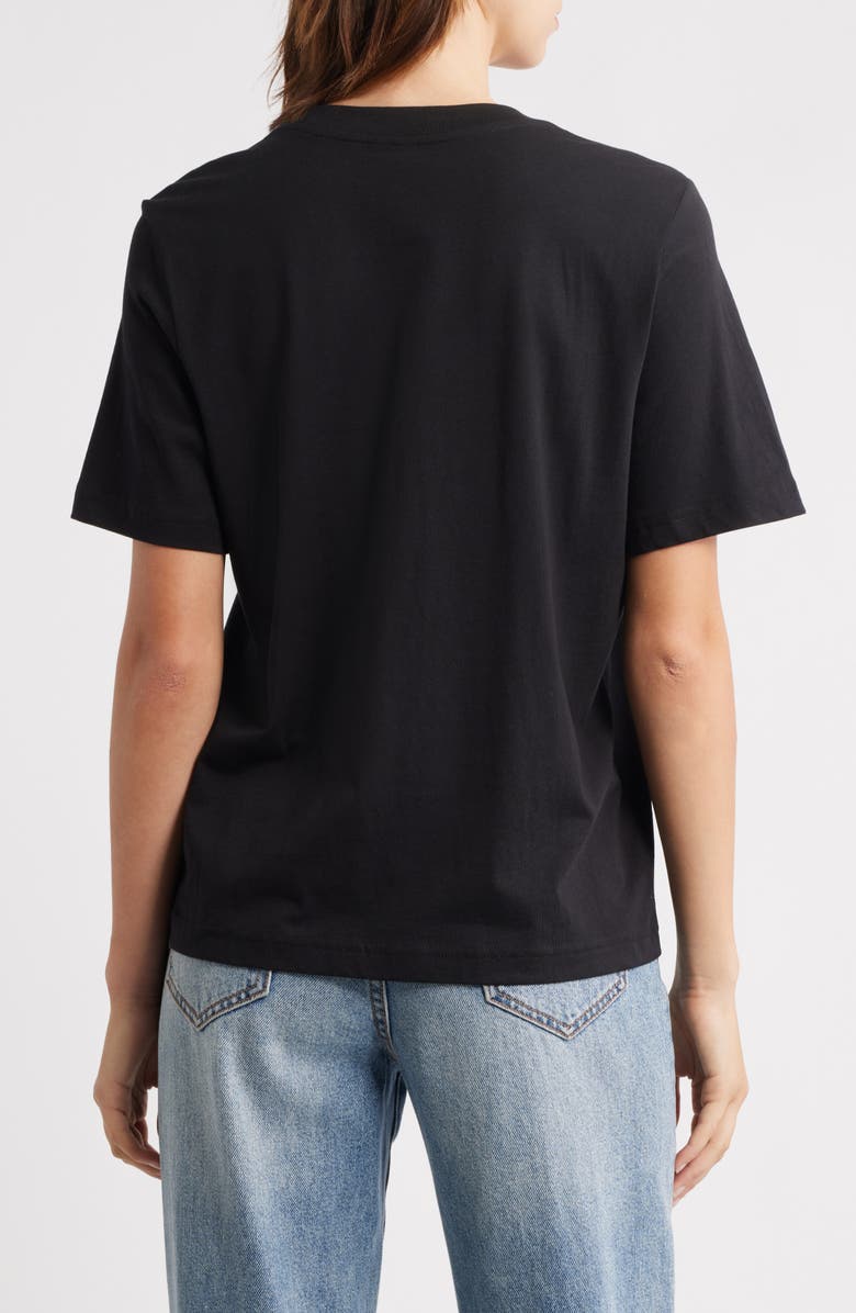 & Other Stories Crewneck T-Shirt, Alternate, color, Black Dark