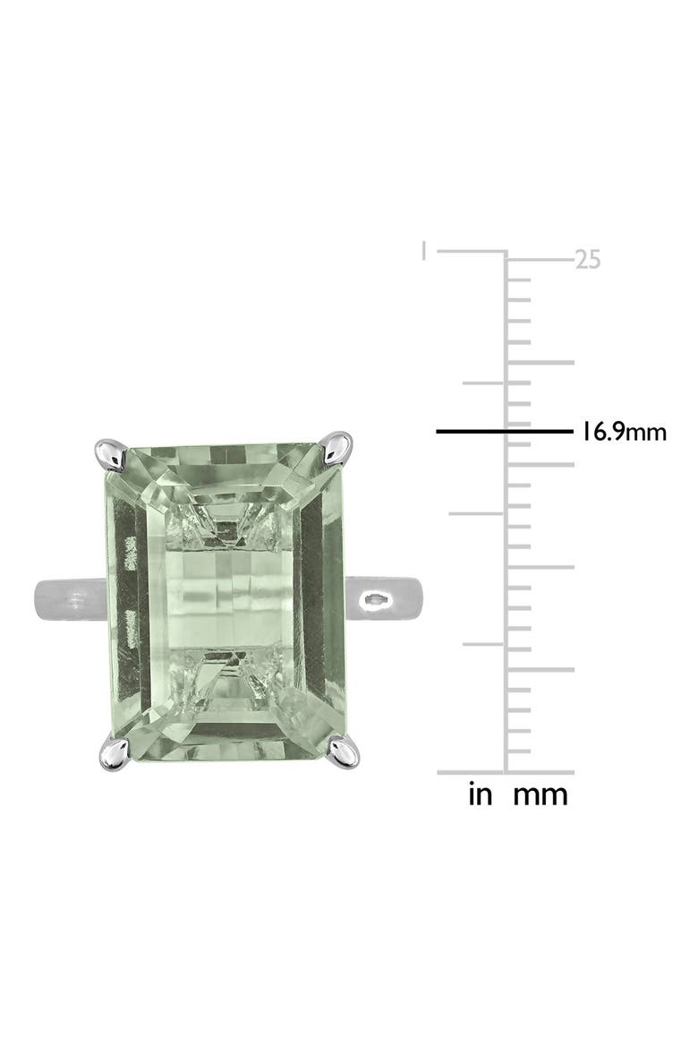 Octagon Cut Green Quartz Statement Ring, Alternate, color, GREEN