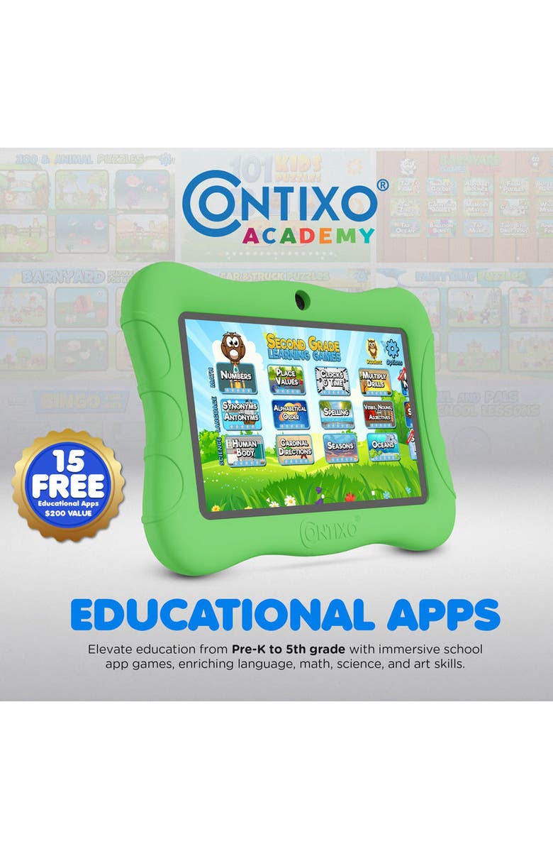 CONTIXO Android Tablet for Kids, Alternate, color, Green