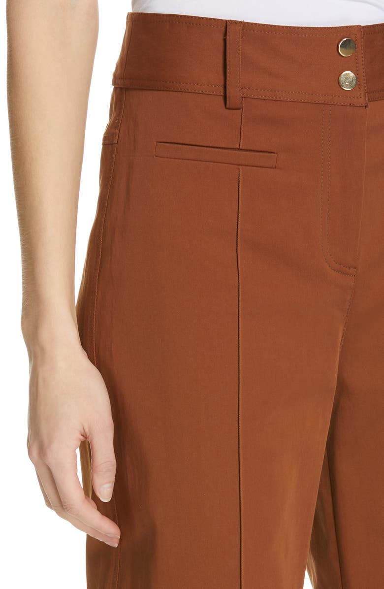 Judith & Charles Pop Wide Leg Crop Stretch Cotton Pants, Alternate, color,