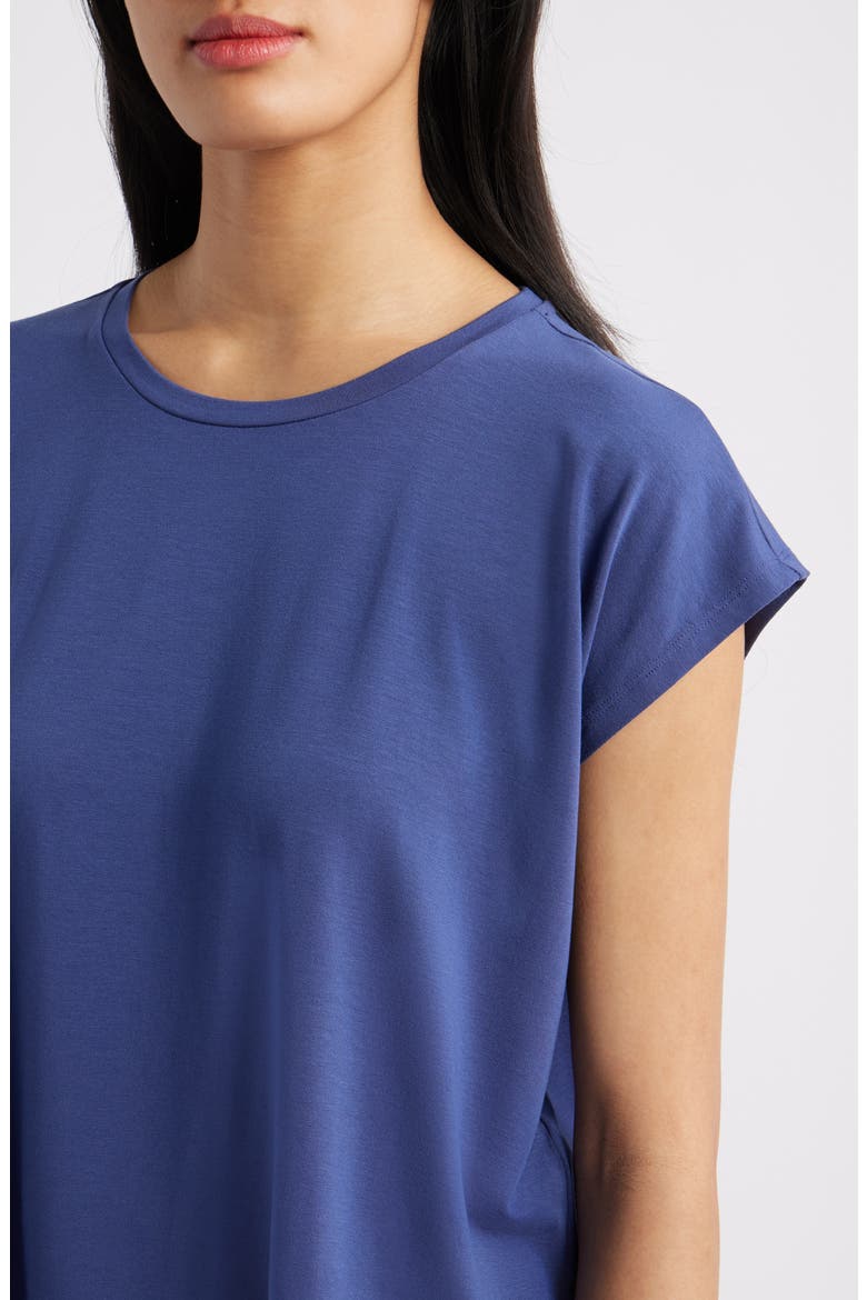 Short Sleeve Tencel® Lyocell T-Shirt, Alternate, color, BLUETTE