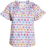 SUGARLIPS Cabina Floral Macy Ruffle Top