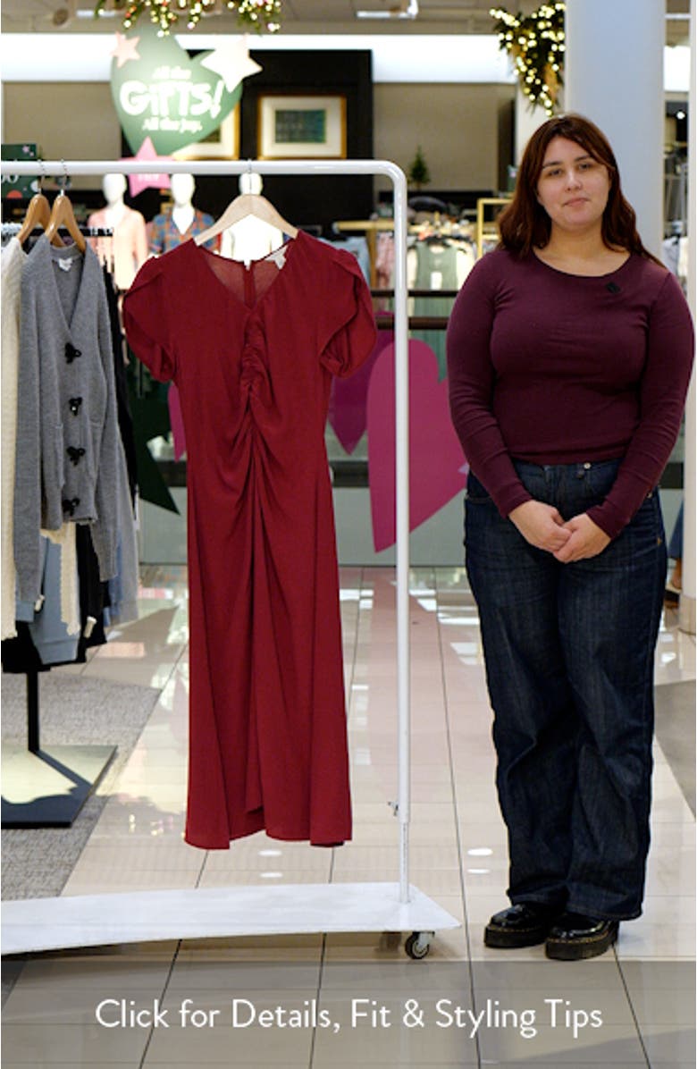 Ruched Midi Dress, sales video thumbnail