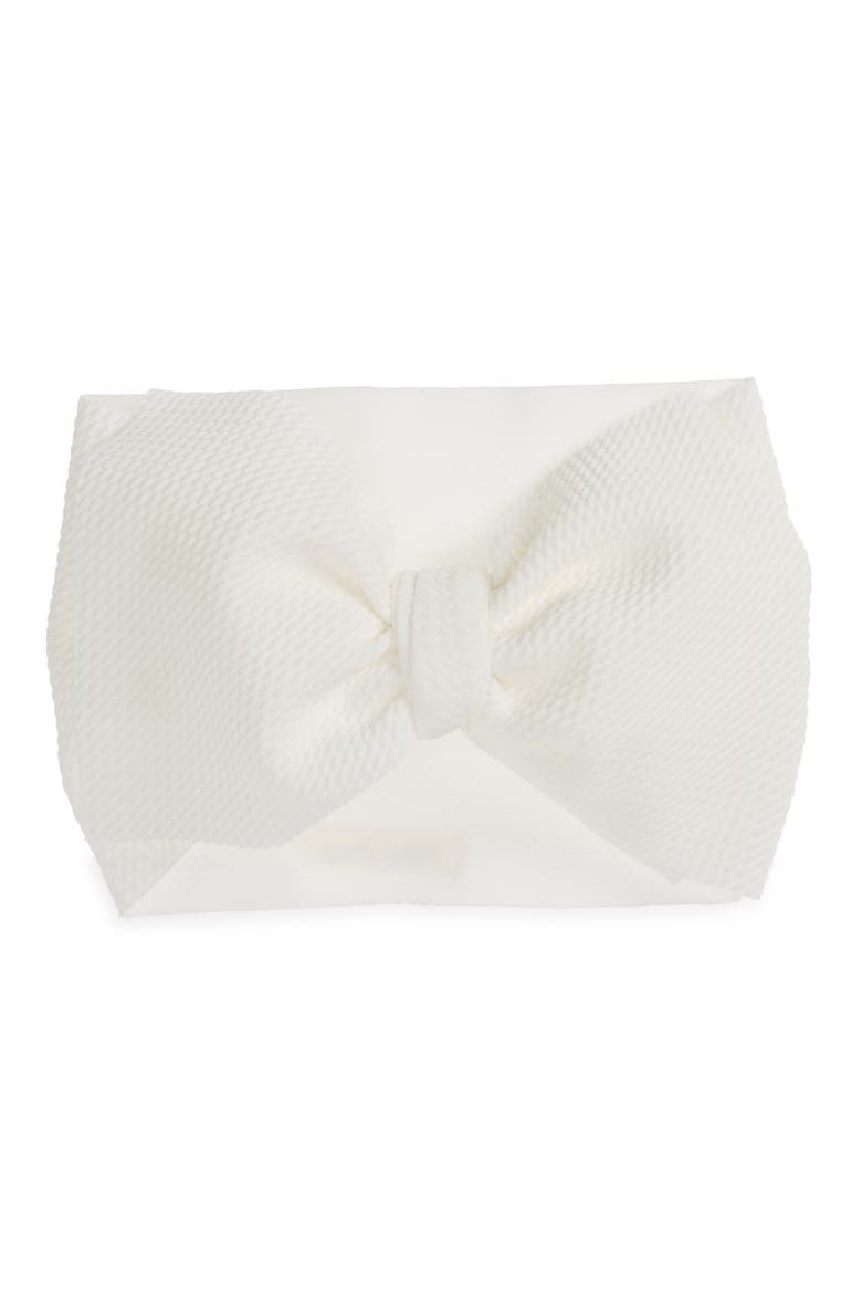 Mini Prep Sno Stretch Head Wrap, Main, color, WHITE