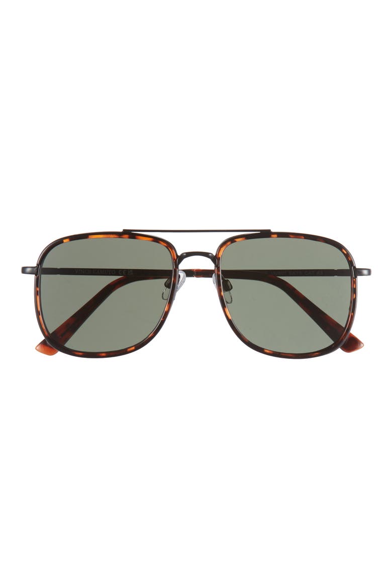 54mm Navigator Sunglasses, Main, color, BLACK/ TORTOISE