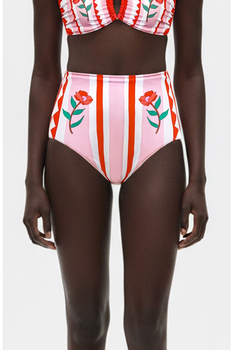 Jungle Rose Reversible Bikini Bottom, Alternate, color, Pink