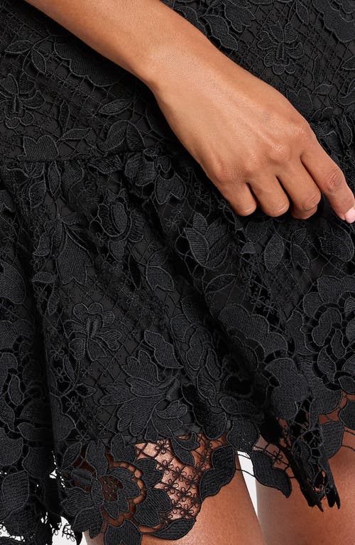 Milly Yasmin Rose Mosaic Mini Dress In Black