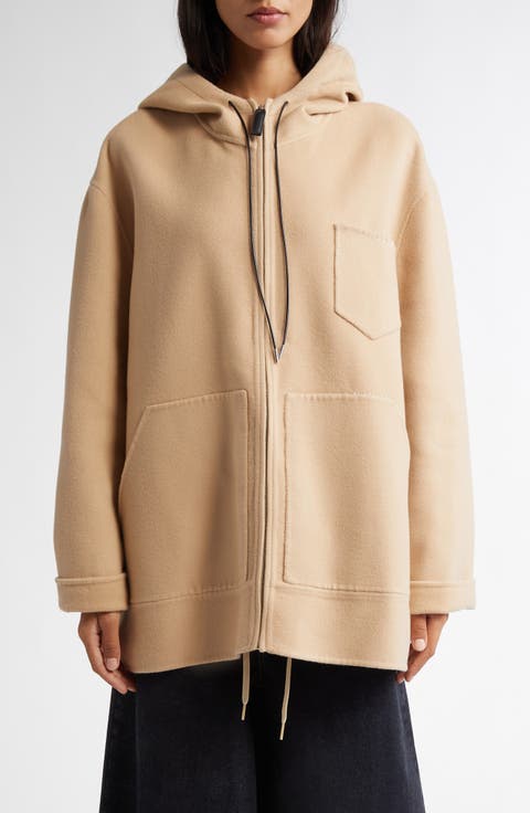 Oversize Virgin Wool & Cashmere Hooded Parka