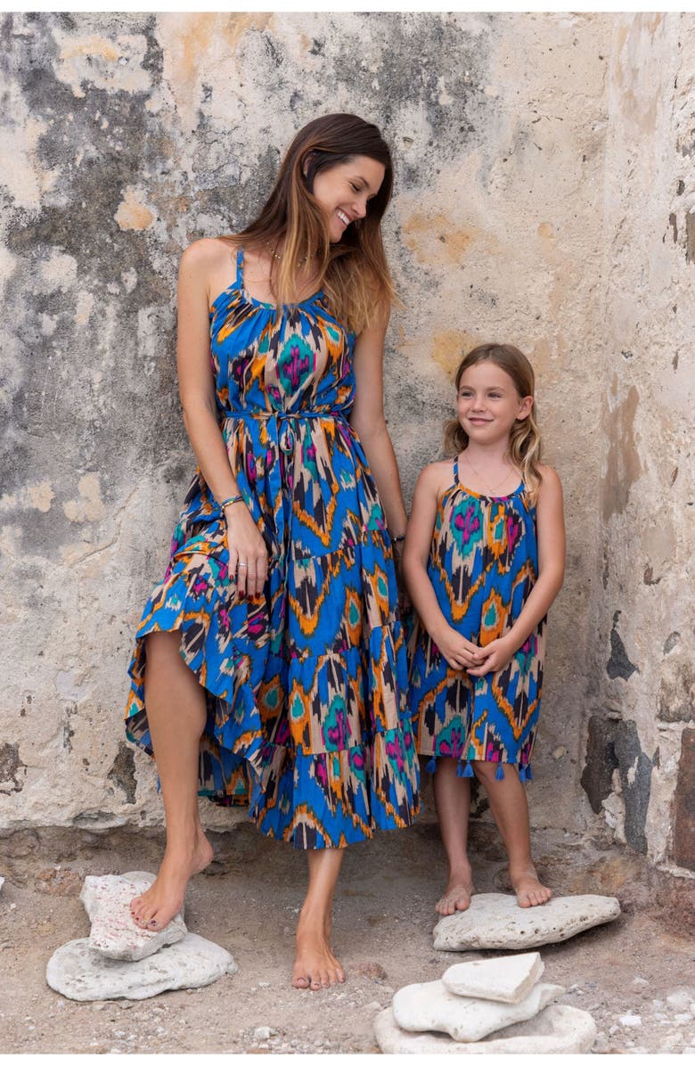 Mer St. Barth Mini Chantal Dress, Alternate, color, Blue