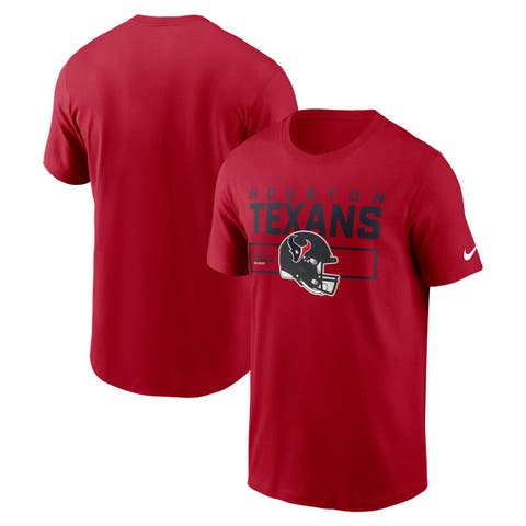 Men's Nike Red Houston Texans Primetime Helmet Essential T-Shirt