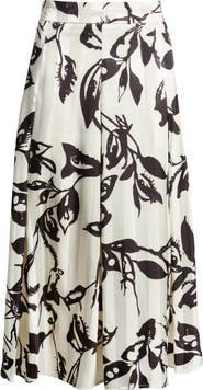 NIKKI LUND Ryan Floral Midi Skirt