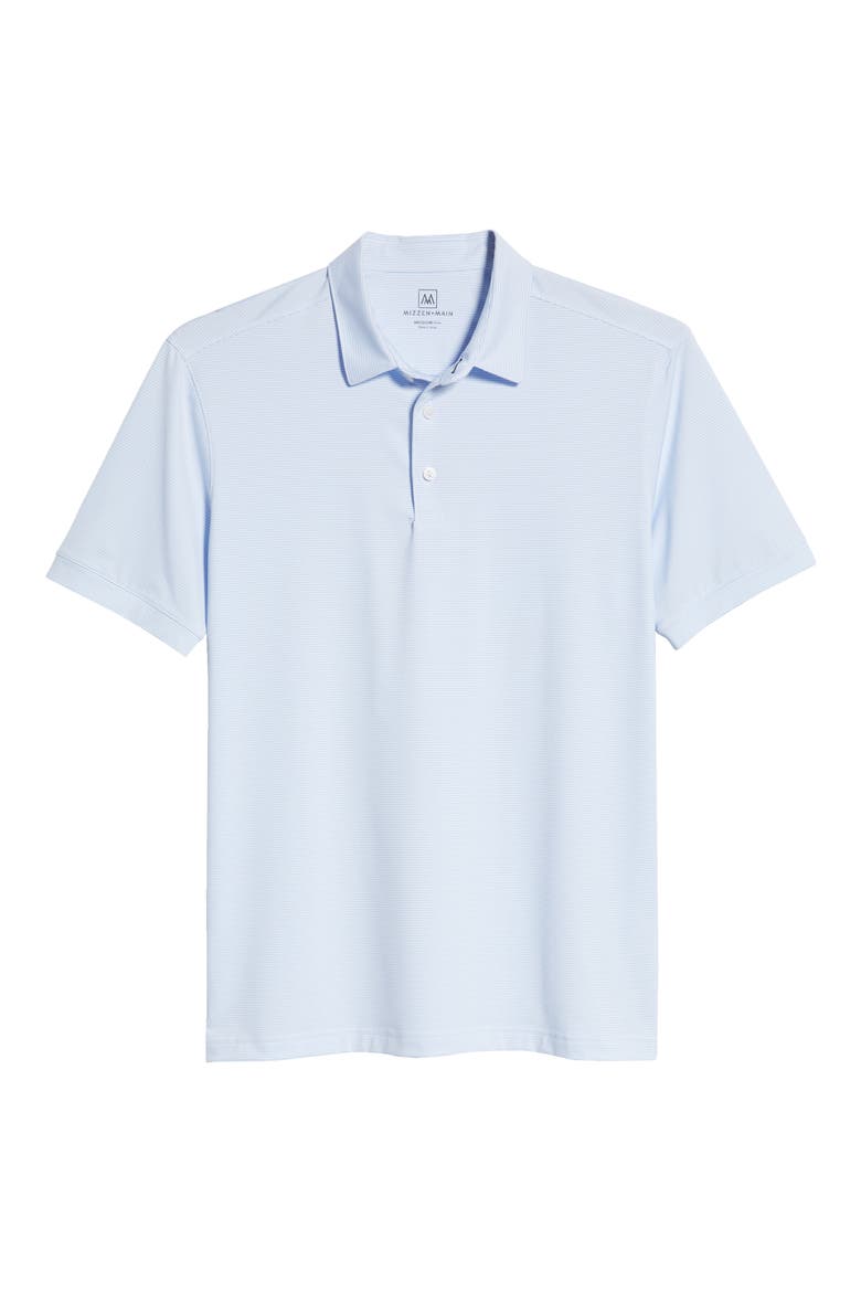 Men's Versa Stripe Golf Polo, Alternate, color, LIGHT BLUE WHITE STRIPE