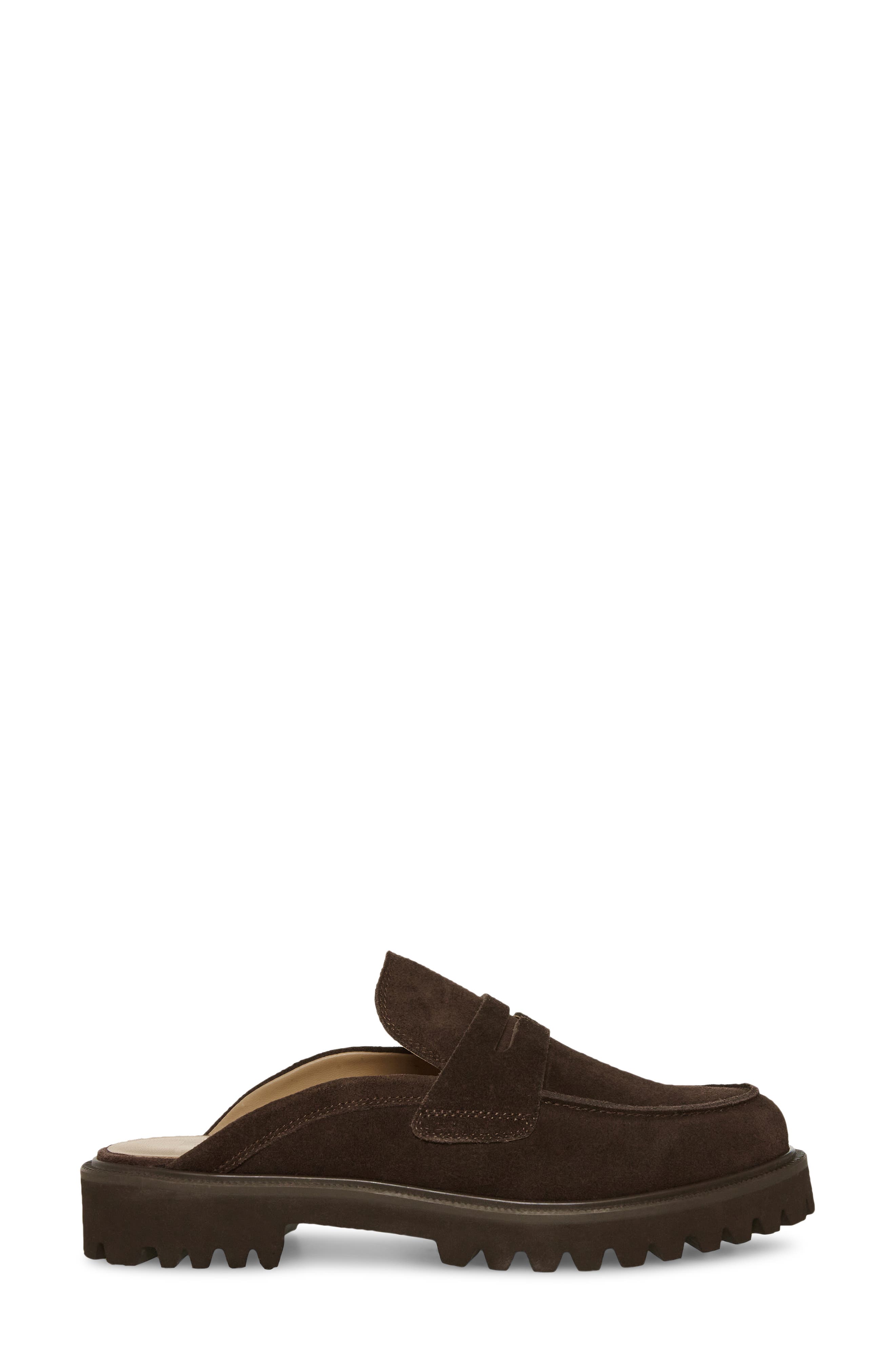 France Waterproof Penny Loafer Mule, Alternate, color, JAVA LEATHER