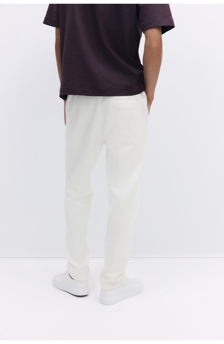 H&M Regular Fit Tailored Joggers, Alternate, color, White