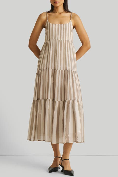 Strappy Tiered Maxi Dress