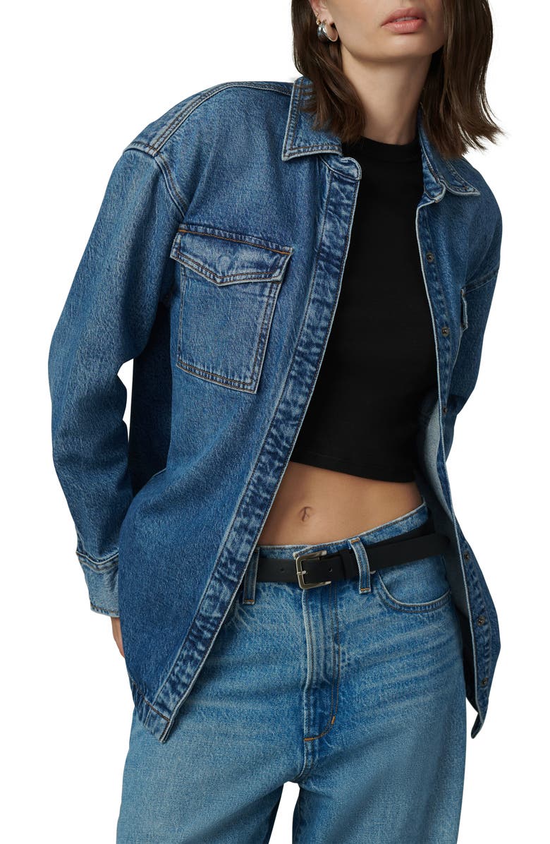 Joe's The Katrina Denim Shirt Jacket, Main, color, Wait A Minute