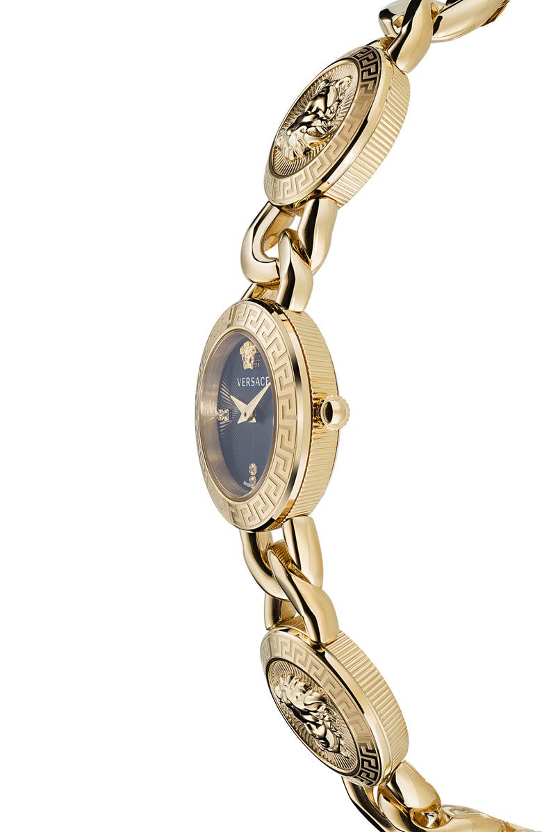 Versace Stud Icon Diamond Bracelet Watch, 26mm, Alternate, color,