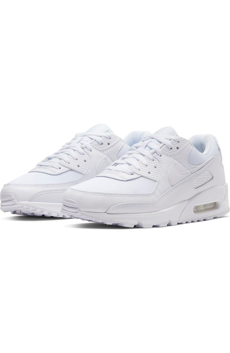 Nike Air Max 90 Sneaker, Main, color, 100 White/White