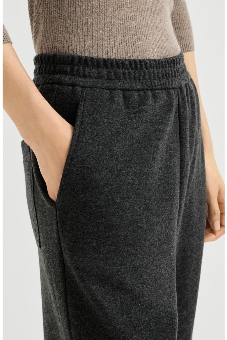 Cashmere interlock track trousers, Alternate, color, Anthracite