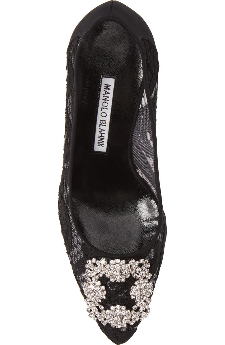 Manolo Blahnik Hangisi Pointed Toe Pump, Alternate, color,