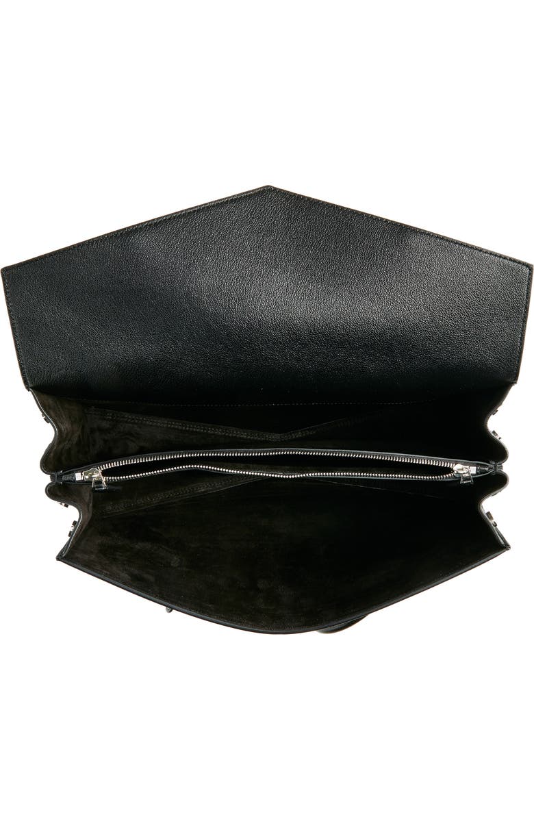 Alaïa Le Teckel Leather Tote, Alternate, color, Noir