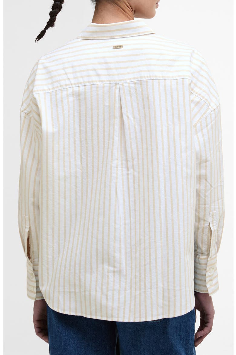 Lavensdale Cotton Oxford Shirt, Alternate, color, PALE CAMEL STRIPE