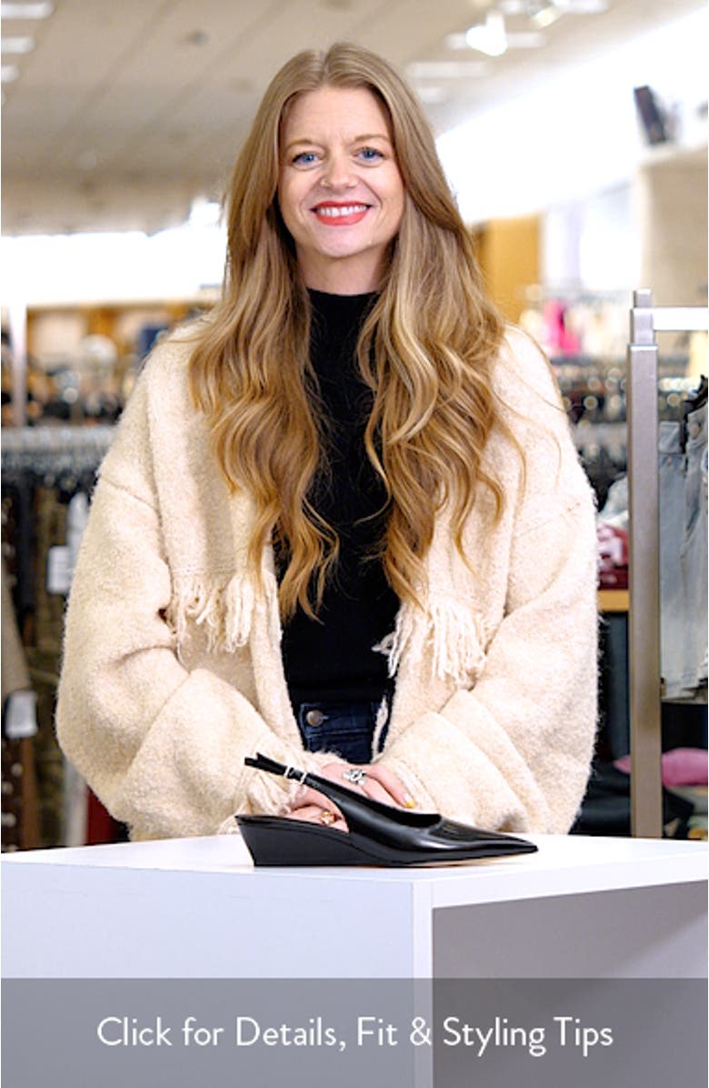 Rhianon Wedge Slingback Leather Pump, sales video thumbnail