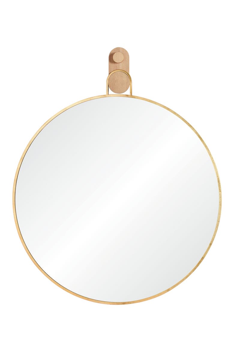 Kinsley Round Mirror, Alternate, color, GOLD
