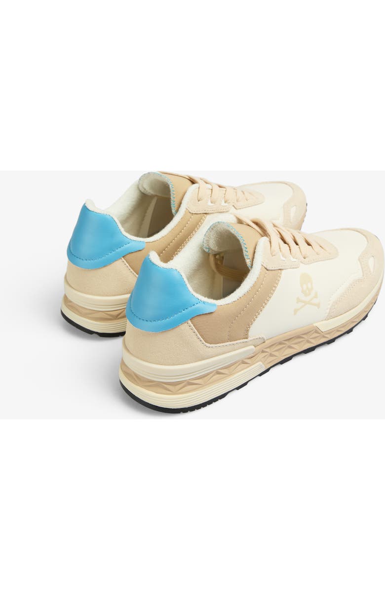 Scalpers Harry Sneakers Woman, Alternate, color, Beige-Blue