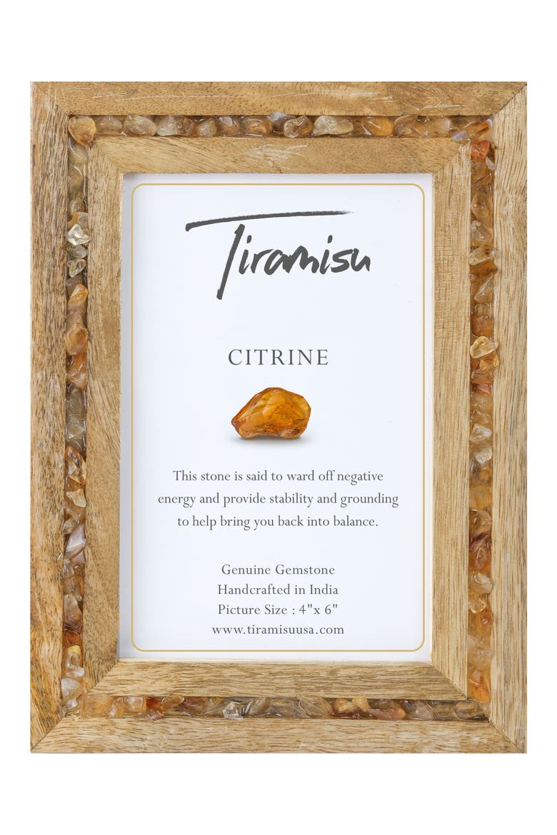 Gemstone Picture Frame, Main, color, YELLOW BEIGE