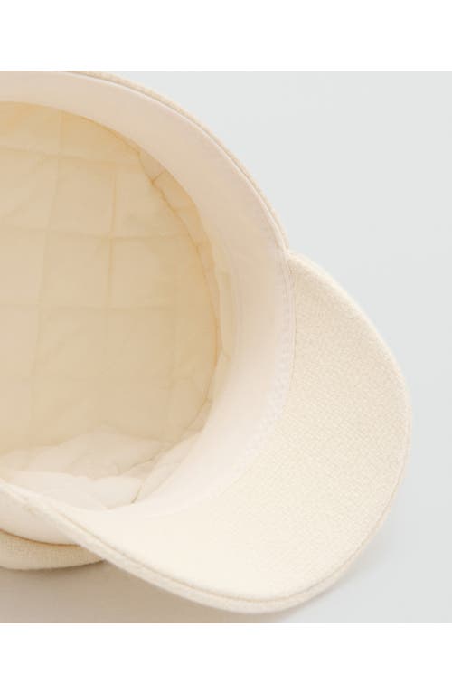 Mango Baker Boy Cap In Neutral