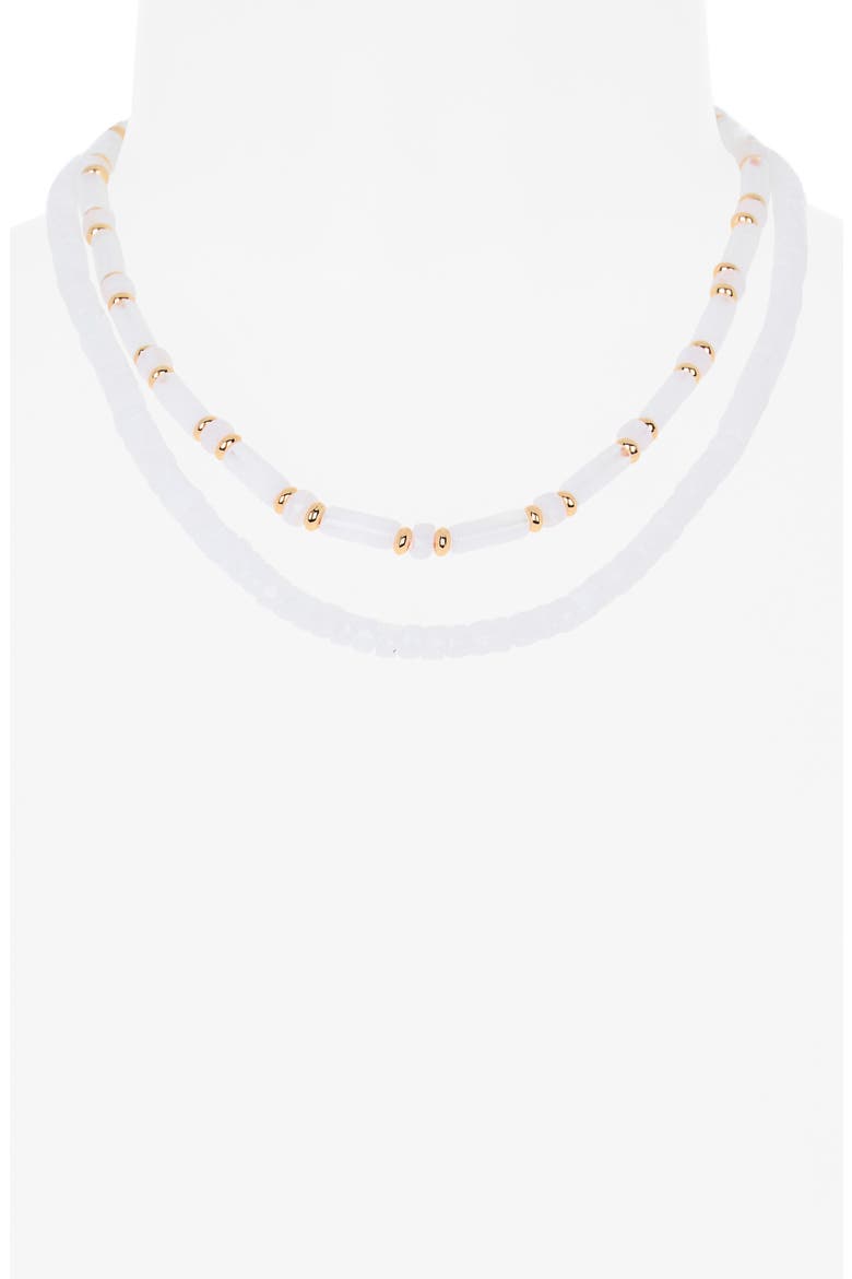 Two-Row Beaded Necklace, Alternate, color, WHITE MULTI- GOLD