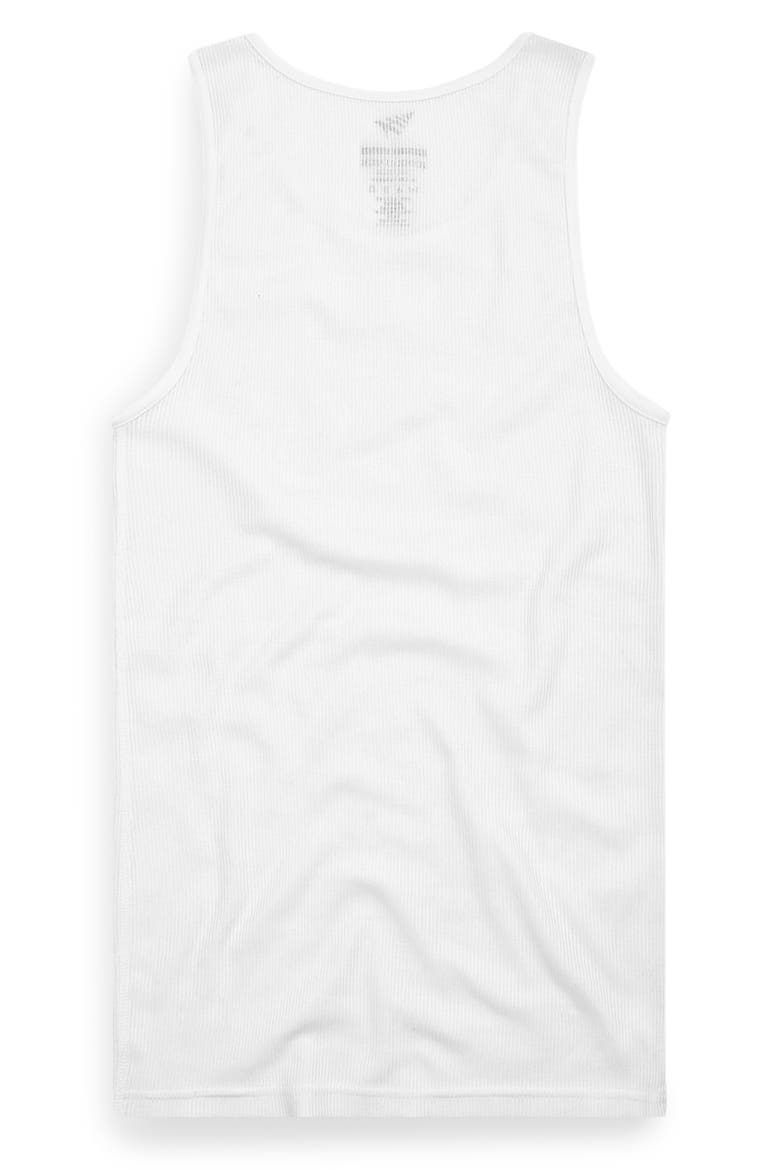 3-Pack Ribbed Cotton Tanks, Alternate, color, WHITE
