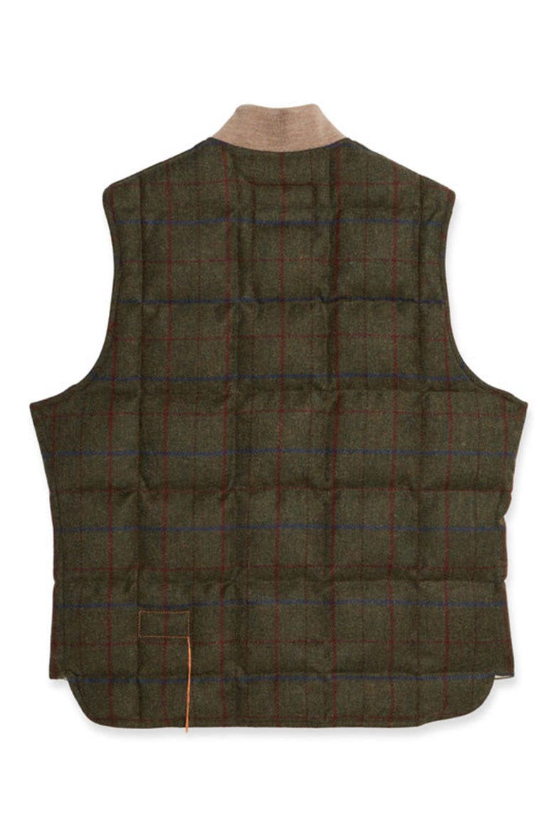 Wool Check Vest, Alternate, color, ARMY GREEN