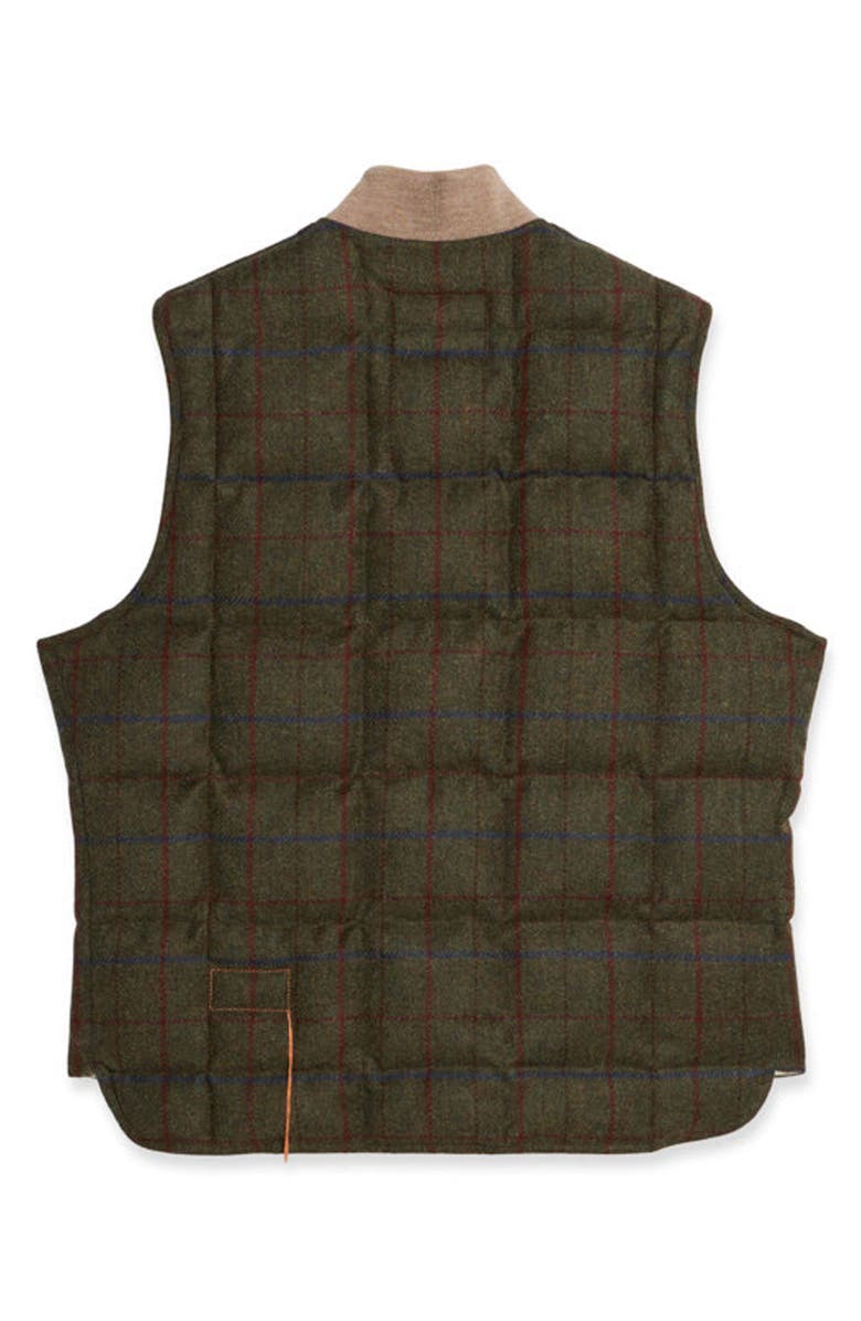 Fortela Wool Check Vest, Alternate, color, Army Green