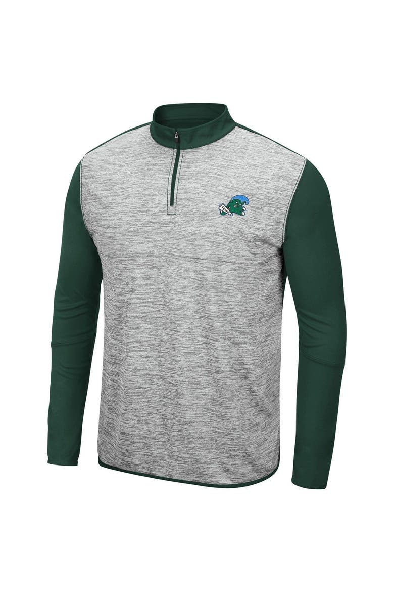 COLOSSEUM Men's Colosseum Heather Gray/Green Tulane Green Wave Prospect ...