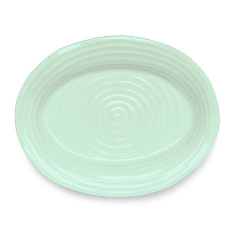 Sophie Conran Celadon Medium Oval Platter, 14.5"x12"