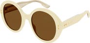 Gucci 54mm Round Sunglasses
