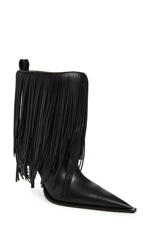 Avenue Fringe Pointed Toe Boot (Women)