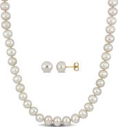 Julianna B. 2-Piece Set Cultured Pearl Necklace & Earrings 10K