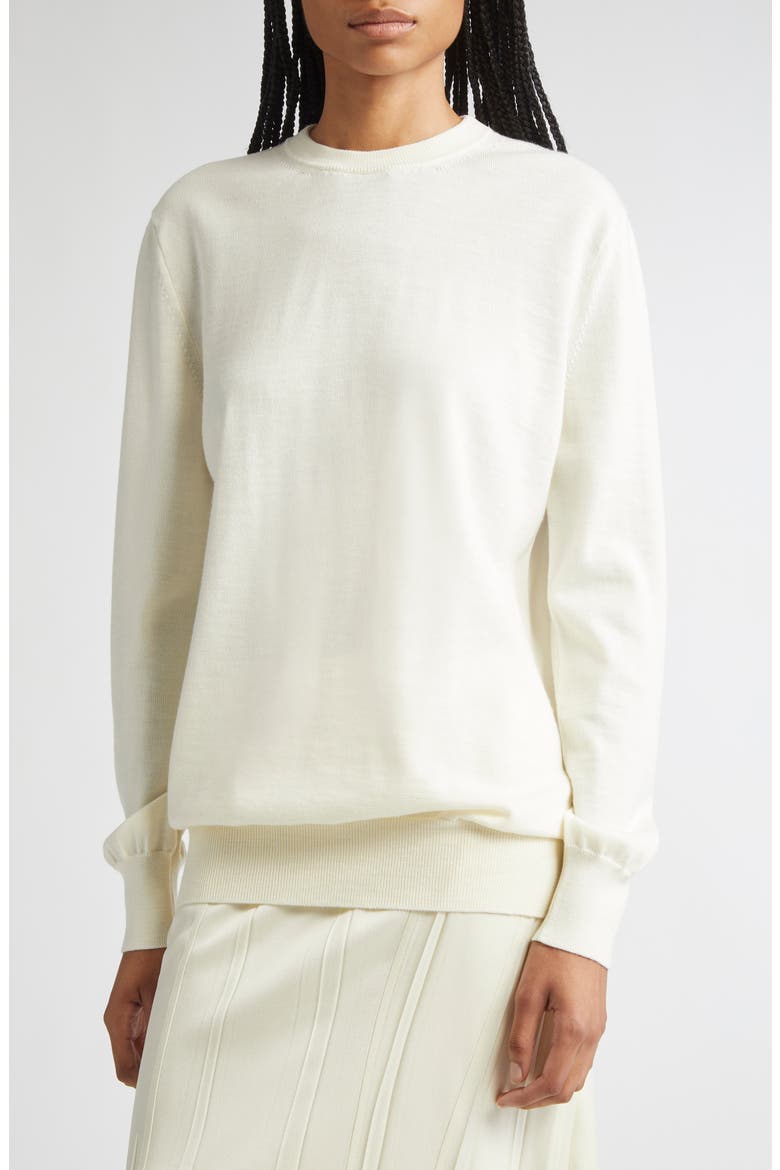 Superfine Merino Wool Sweater, Alternate, color, NATURAL