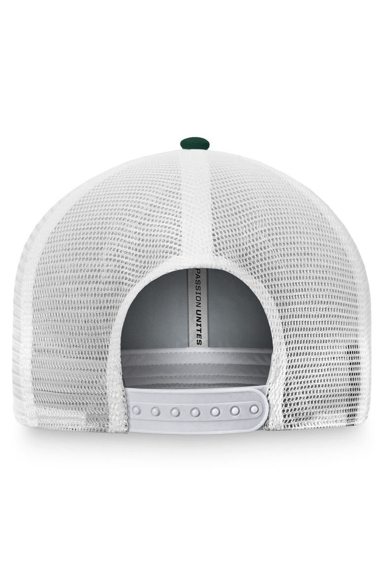 Men's Top of the World Green/White Michigan State Spartans Breakout Trucker Snapback Hat, Alternate, color, Green