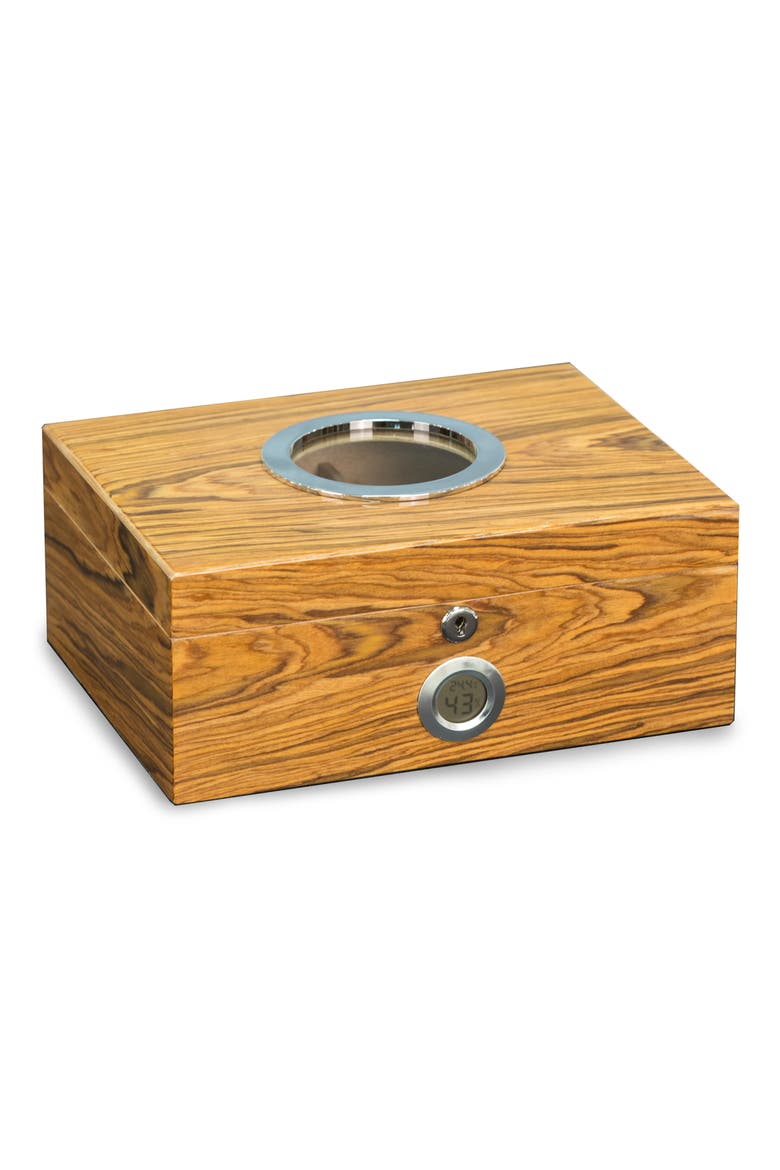 Oliver Olive Wood Cigar Humidor, Main, color, NATURAL WOOD
