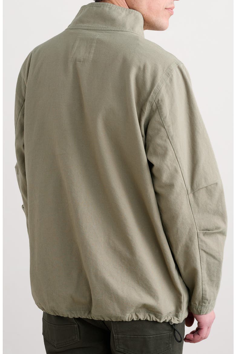 Clay Stone Organic Cotton Popover Jacket, Alternate, color, SILT