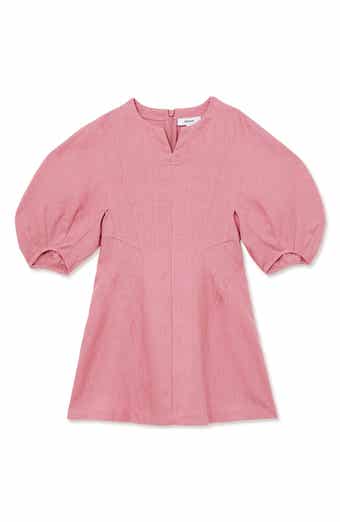 Reiss Kids' Romy Jr. Puff Sleeve Linen Dress